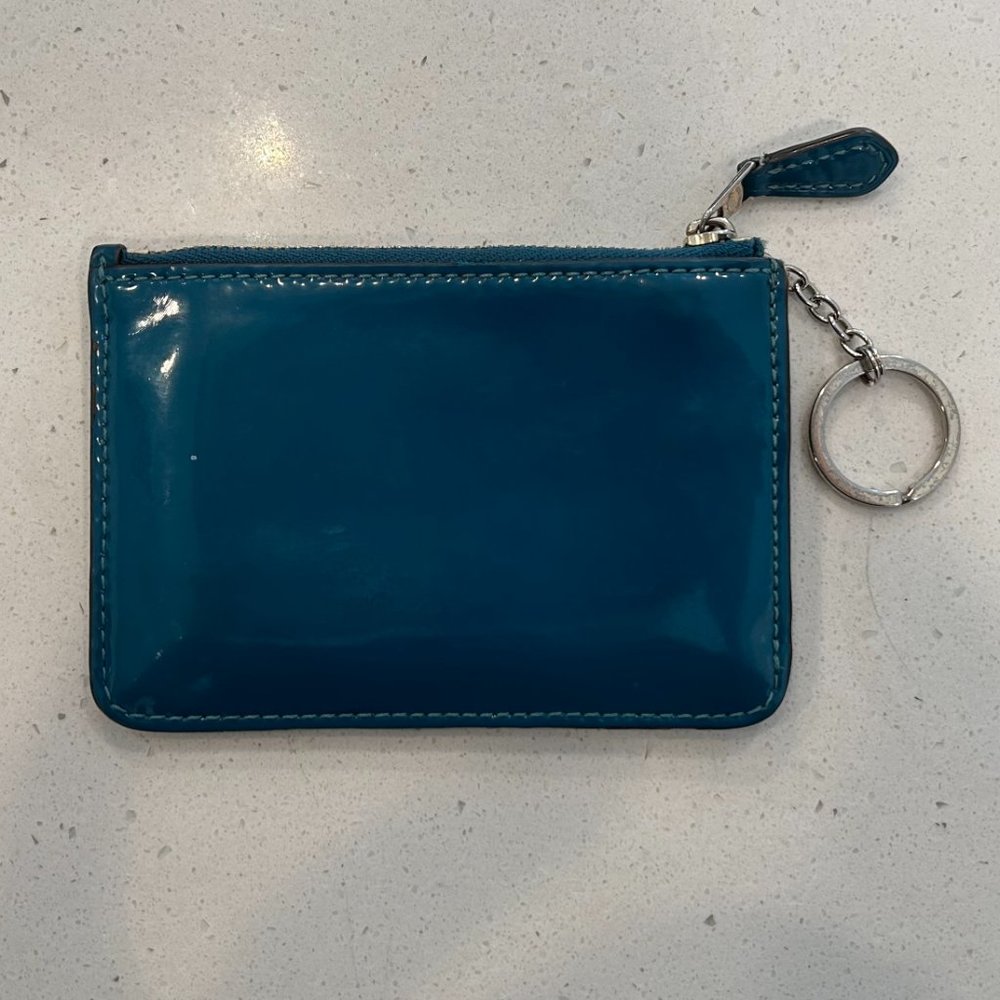 Small Blue Coach Wallet - Picture 2 of 2